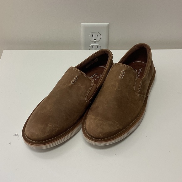 Clarks Men's Brown Slip-On Shoes Size 7 - Picture 1 of 1